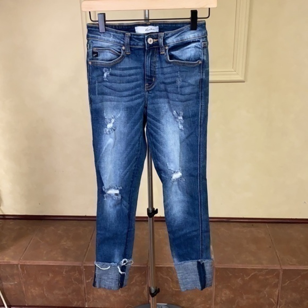 KanCan Mid Rise Hem Ankle Skinny Jeans KC8357M